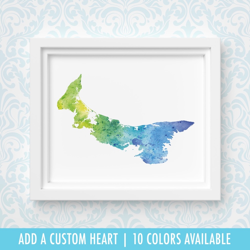 PEI Watercolour Art Print